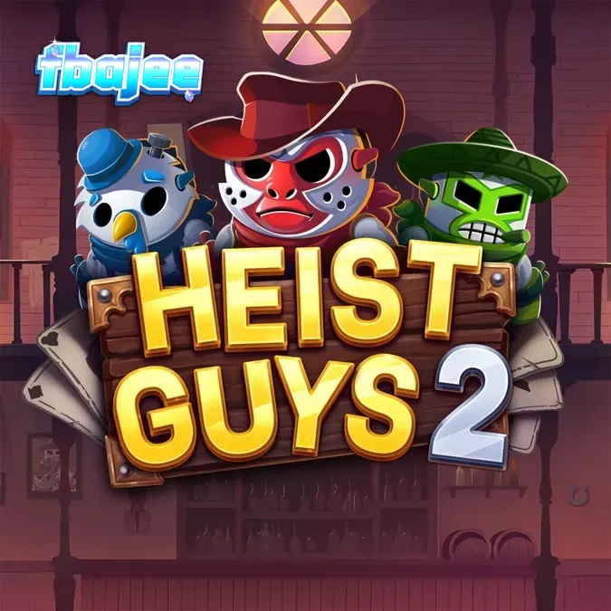 Heist Guys 2 স্লট গেমের একটি দৃশ্য যেখানে হেইস্ট থিম এবং গ্রিড দেখা যাচ্ছে